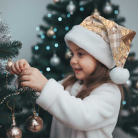 Khaki Palaka Hawaii Cowboy Christmas Santa Hat Puakenikeni Lei Paniolo Papale Seamless Vibes - Polynesian Pride