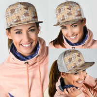 Khaki Palaka Hawaii Cowboy Mesh Trucker Cap Puakenikeni Lei Paniolo Papale Seamless Vibes LT14 - Polynesian Pride
