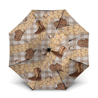 Khaki Palaka Hawaii Cowboy Umbrella Puakenikeni Lei Paniolo Papale Seamless Vibes - Polynesian Pride