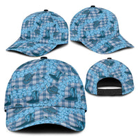 Cyan Palaka Hawaii Cowboy Classic Cap Puakenikeni Lei Paniolo Papale Seamless Vibes LT14 - Polynesian Pride