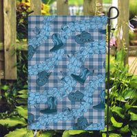 Cyan Palaka Hawaii Cowboy Garden Flag Puakenikeni Lei Paniolo Papale Seamless Vibes - Polynesian Pride