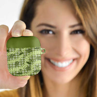 Lime Palaka Hawaii Cowboy AirPods Case Puakenikeni Lei Paniolo Papale Seamless Vibes - Polynesian Pride