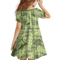 Lime Palaka Hawaii Cowboy Family Matching Long Sleeve Bodycon Dress and Hawaiian Shirt Puakenikeni Lei Paniolo Papale Seamless Vibes - Polynesian Pride