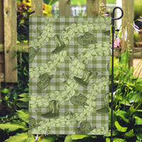 Lime Palaka Hawaii Cowboy Garden Flag Puakenikeni Lei Paniolo Papale Seamless Vibes - Polynesian Pride