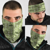 Lime Palaka Hawaii Cowboy Neck Gaiter Puakenikeni Lei Paniolo Papale Seamless Vibes - Polynesian Pride