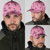 Pink Palaka Hawaii Cowboy Classic Cap Puakenikeni Lei Paniolo Papale Seamless Vibes LT14 - Polynesian Pride