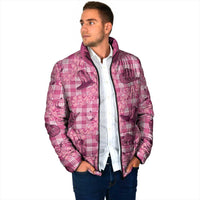 Pink Palaka Hawaii Cowboy Padded Jacket Puakenikeni Lei Paniolo Papale Seamless Vibes LT14 - Polynesian Pride