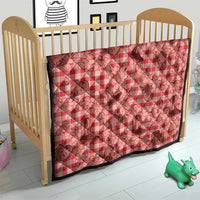 Red Palaka Hawaii Cowboy Quilt Puakenikeni Lei Paniolo Papale Seamless Vibes - Polynesian Pride