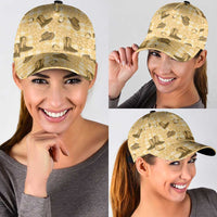 Yellow Palaka Hawaii Cowboy Classic Cap Puakenikeni Lei Paniolo Papale Seamless Vibes LT14 - Polynesian Pride