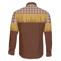 Aloha Hawaii Cowboy Custome Family Matching Summer Maxi Dress and Hawaiian Shirt Puakenikeni Lei Palaka Tassel Style - Polynesian Pride