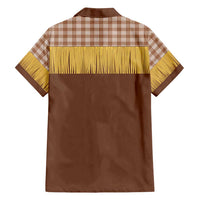 Aloha Hawaii Cowboy Custome Family Matching Tank Maxi Dress and Hawaiian Shirt Puakenikeni Lei Palaka Tassel Style - Polynesian Pride