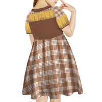 Aloha Hawaii Cowboy Custome Kid Short Sleeve Dress Puakenikeni Lei Palaka Tassel Style - Polynesian Pride