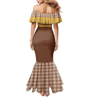 Aloha Hawaii Cowboy Custome Mermaid Dress Puakenikeni Lei Palaka Tassel Style - Polynesian Pride