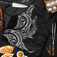 New Zealand Hammerhead Shark Apron Maori Haehae Mangopare Black - Polynesian Pride