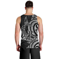 New Zealand Hammerhead Shark Men Tank Top Maori Haehae Mangopare Black LT14 - Polynesian Pride