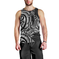 New Zealand Hammerhead Shark Men Tank Top Maori Haehae Mangopare Black LT14 - Polynesian Pride