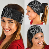 New Zealand Hammerhead Shark Neck Gaiter Maori Haehae Mangopare Black - Polynesian Pride