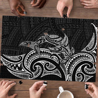 New Zealand Hammerhead Shark Puzzle Maori Haehae Mangopare Black - Polynesian Pride
