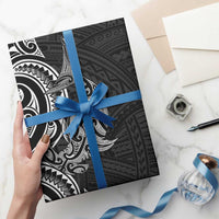 New Zealand Hammerhead Shark Wrapping Paper Maori Haehae Mangopare Black - Polynesian Pride