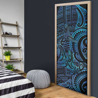New Zealand Hammerhead Shark Door Cover Maori Haehae Mangopare Galaxy - Polynesian Pride