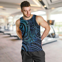 New Zealand Hammerhead Shark Men Tank Top Maori Haehae Mangopare Galaxy - Polynesian Pride
