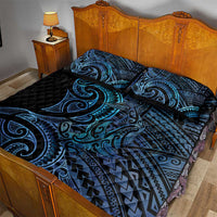New Zealand Hammerhead Shark Quilt Bed Set Maori Haehae Mangopare Galaxy - Polynesian Pride