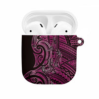 New Zealand Hammerhead Shark AirPods Case Maori Haehae Mangopare Pink LT14 Pink - Polynesian Pride