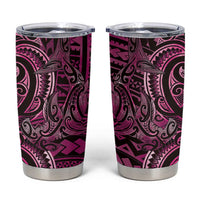New Zealand Hammerhead Shark Tumbler Cup Maori Haehae Mangopare Pink - Polynesian Pride