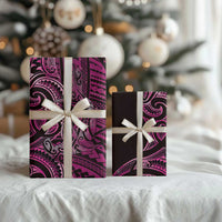 New Zealand Hammerhead Shark Wrapping Paper Maori Haehae Mangopare Pink - Polynesian Pride