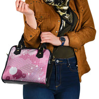 Pink Palaka Japanese Patterns Shoulder Handbag Asanoha Seigaiha Sakura Motif LT14 - Polynesian Pride