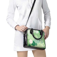 Green Palaka Japanese Patterns Shoulder Handbag Asanoha Seigaiha Sakura Motif LT14 - Polynesian Pride