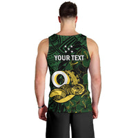 Personalised Solomon Islands Western Province Day Men Tank Top Sea Turtle Mix Polynesian Hibiscus Pattern LT14 - Polynesian Pride