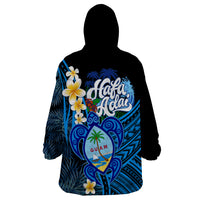 Hafa Adai Guam Wearable Blanket Hoodie Guahan Sea Turtle Tropical Style LT14 - Polynesian Pride