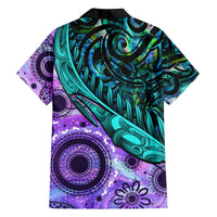 New Zealand Paua Shell With Australia Opal Unique Combine Family Matching Long Sleeve Bodycon Dress and Hawaiian Shirt LT14 - Polynesian Pride