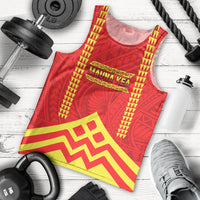 Hawaii Mauna Kea Men Tank Top Hawaiian Kakau Tribal Pattern LT14 - Polynesian Pride