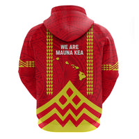 Hawaii Mauna Kea Zip Hoodie Hawaiian Kakau Tribal Pattern LT14 - Polynesian Pride