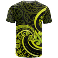 Lime Green New Zealand Mangopare T Shirt Aotearoa Maori Koru Style LT14 - Polynesian Pride