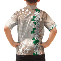 Cook Islands Tiare Maori With Conch Shell Family Matching Summer Maxi Dress and Hawaiian Shirt 2025 Pasifika Polynesian Tattoo