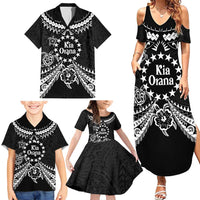 Kia Orana Cook Islands Family Matching Summer Maxi Dress and Hawaiian Shirt 2025 Pasifika Polynesian Turtle Black Color LT14 - Polynesian Pride