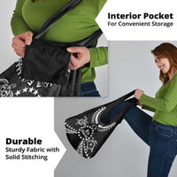 Kia Orana Cook Islands Grocery Bag 2025 Pasifika Polynesian Turtle Black Color