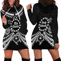 Kia Orana Cook Islands Hoodie Dress 2025 Pasifika Polynesian Turtle Black Color