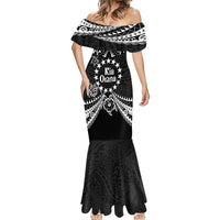 Kia Orana Cook Islands Mermaid Dress 2025 Pasifika Polynesian Turtle Black Color