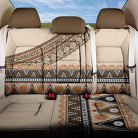 Bula Fiji Back Car Seat Cover 2025 Pasifika Traditional Fijian Masi LT14 One Size Beige - Polynesian Pride