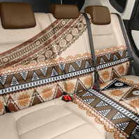 Bula Fiji Back Car Seat Cover 2025 Pasifika Traditional Fijian Masi LT14 - Polynesian Pride