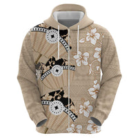 Bula Fiji Iri Buli Hoodie Woven Fan With Fijian Tapa