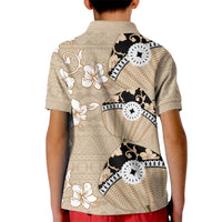 Bula Fiji Iri Buli Kid Polo Shirt Woven Fan With Fijian Tapa