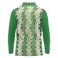 Ia Orana Tahiti Tiare Maori Seamless Style Long Sleeve Polo Shirt