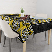 Yellow Taniko Aotearoa Tablecloth Niho Taniwha Mix Poutama LT14 - Polynesian Pride