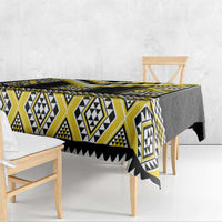 Yellow Taniko Aotearoa Tablecloth Niho Taniwha Mix Poutama LT14 - Polynesian Pride