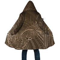Brown Polynesia Plumeria Tattoo Cloak